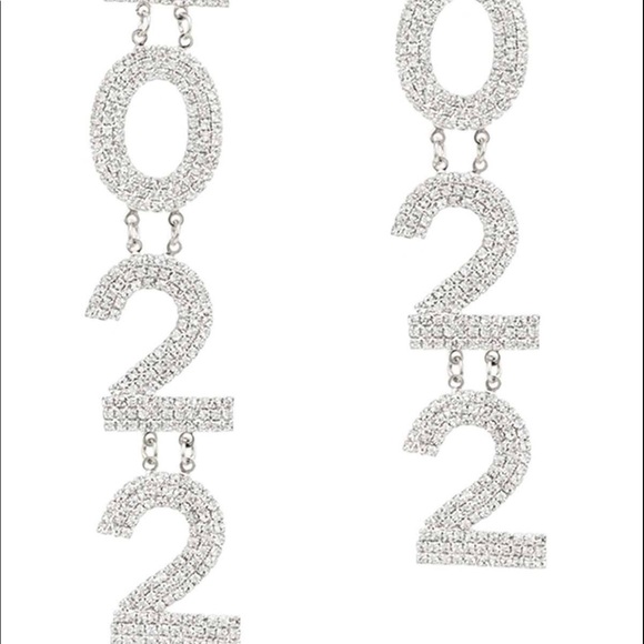 2022 👩‍🎓 Graduation drop number chandelier earrings - Picture 4 of 4